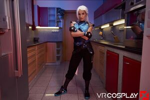 Eveline Dellai Valorant Jett VR Cosplay X