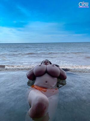 Leanne Crow Orange Bikini In Paradise