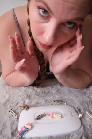 Lana Del Lust Giantess In A Silver Dress