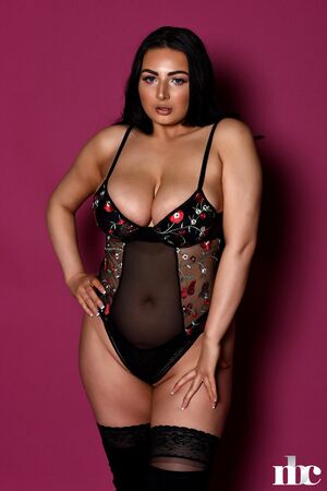 Foxy Lucina Floral Black Bodysuit Nothing But Curves