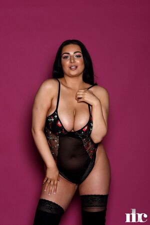 Foxy Lucina Floral Black Bodysuit Nothing But Curves