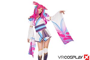 Eyla Moore League Of Legends Ahri Spirit Blossom VR Cosplay X