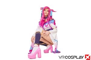 Eyla Moore League Of Legends Ahri Spirit Blossom VR Cosplay X