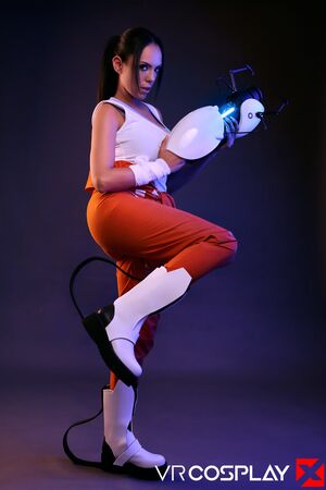 Katrina Moreno Portal Chell VR Cosplay X