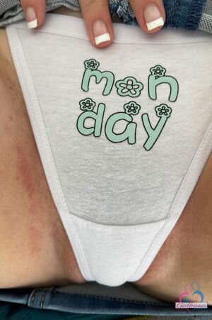 Reese Robbins in a Denim Miniskirt at ATK Girlfriends