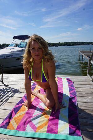 Meet Madden in Blue Bikini