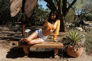 Reina Rae in Tucson Bodanical Garden at Zishy