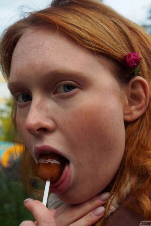 Arina Bik in Sucker For Red at Zishy