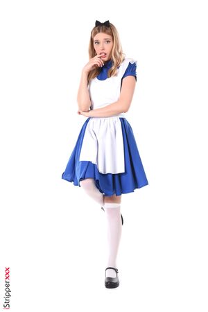 Freya Mayer in Deep Into My Wonderland at IStripper