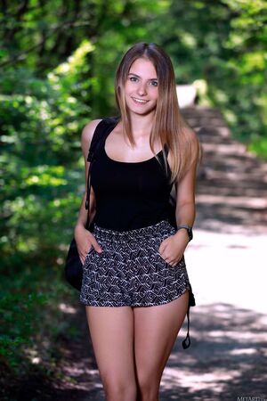 Dakota Pink in Nude Walk at Met Art