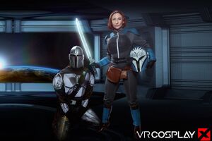 Sophia Locke in The Mandalorian Bo Katan at VR Cosplay X