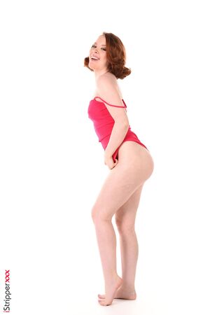 Lottie Magne in Shocking Pink at IStripper