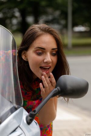 Oxana Chic in Visits A Chic Hotel at Zishy