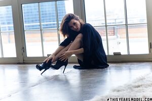 Caitlin McSwain in Beauty In Black at This Years Model