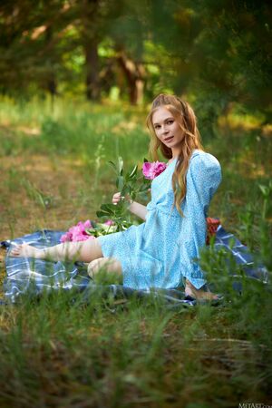 Tiva Cox in Wild Flowers at Met Art