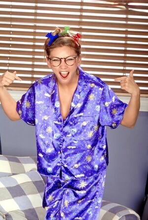 Autumn Jade in Curvy Nerd In Pajamas