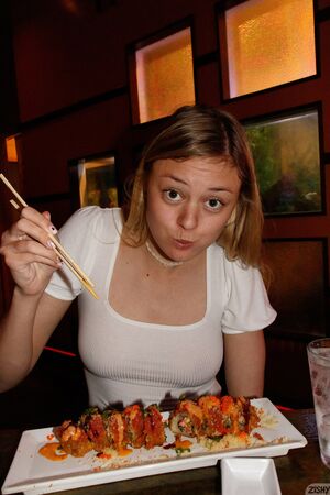 Amber Moore in Sushi Nights at Zishy