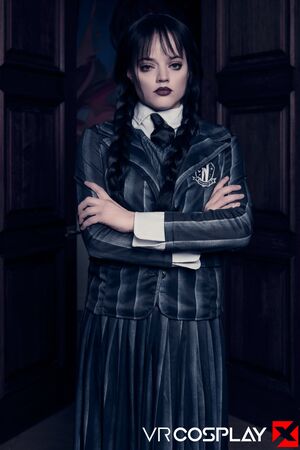 Sage Pillar in Wednesday at VR Cosplay X