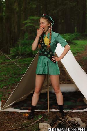 Dolly Little in Camp Dolly Little at This Years Model