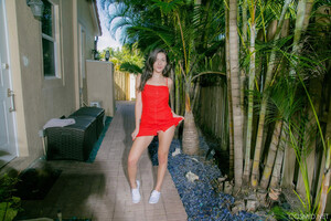 Natalie Brooks in Strips Outside at Cosmid