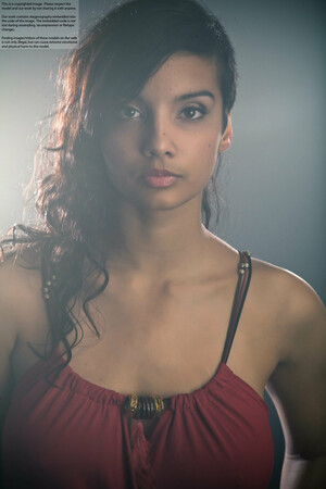 Indian Babe Shanaya in Red Dress Nudes