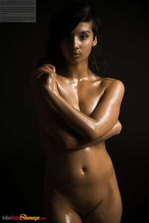 Indian Babe Shanaya in Dark Nudes