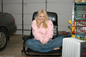 Tiffany Teen in Hoodie And Thong