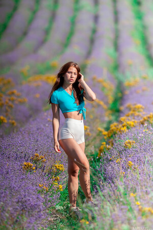 Melania in Lavender Lover at Met Art