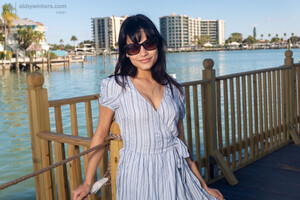 Daliah in Clear Dildo at Abby Winters