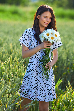 Elena Max in Wild Daisies at Met Art