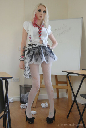 Christy Fox in White Pantyhose At St Mackenzies