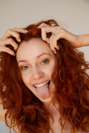 Cherry Candle in Crimson And Gold at MetArt