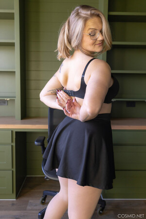 Britney Wallace Cosmid Bookcase Curves