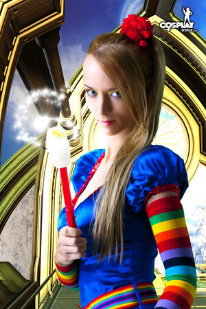 Lana Rainbow Socks Cosplay Erotica
