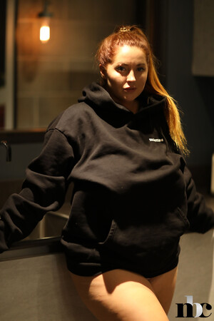 Lucy Vixen Kitchen Stripping Hoodie Nothing But Curves