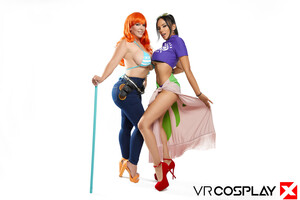 Blondie Fesser Katrina Moreno One Piece Nami and Nico Robin VR Cosplay X