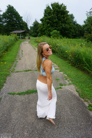 Meet Madden White Skirt Flasher