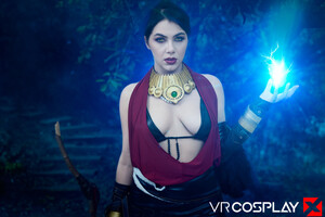 Valentina Nappi in Dragon Age Morrigan at VR Cosplay X