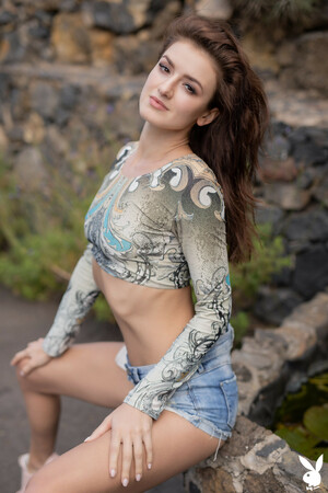 Elina Love in Casual Vibe at Playboy