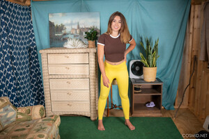 Brooke Vice in In Her Yellow Pants at Cosmid