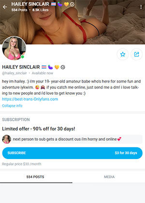 Hailey Sinclair Onlyfans