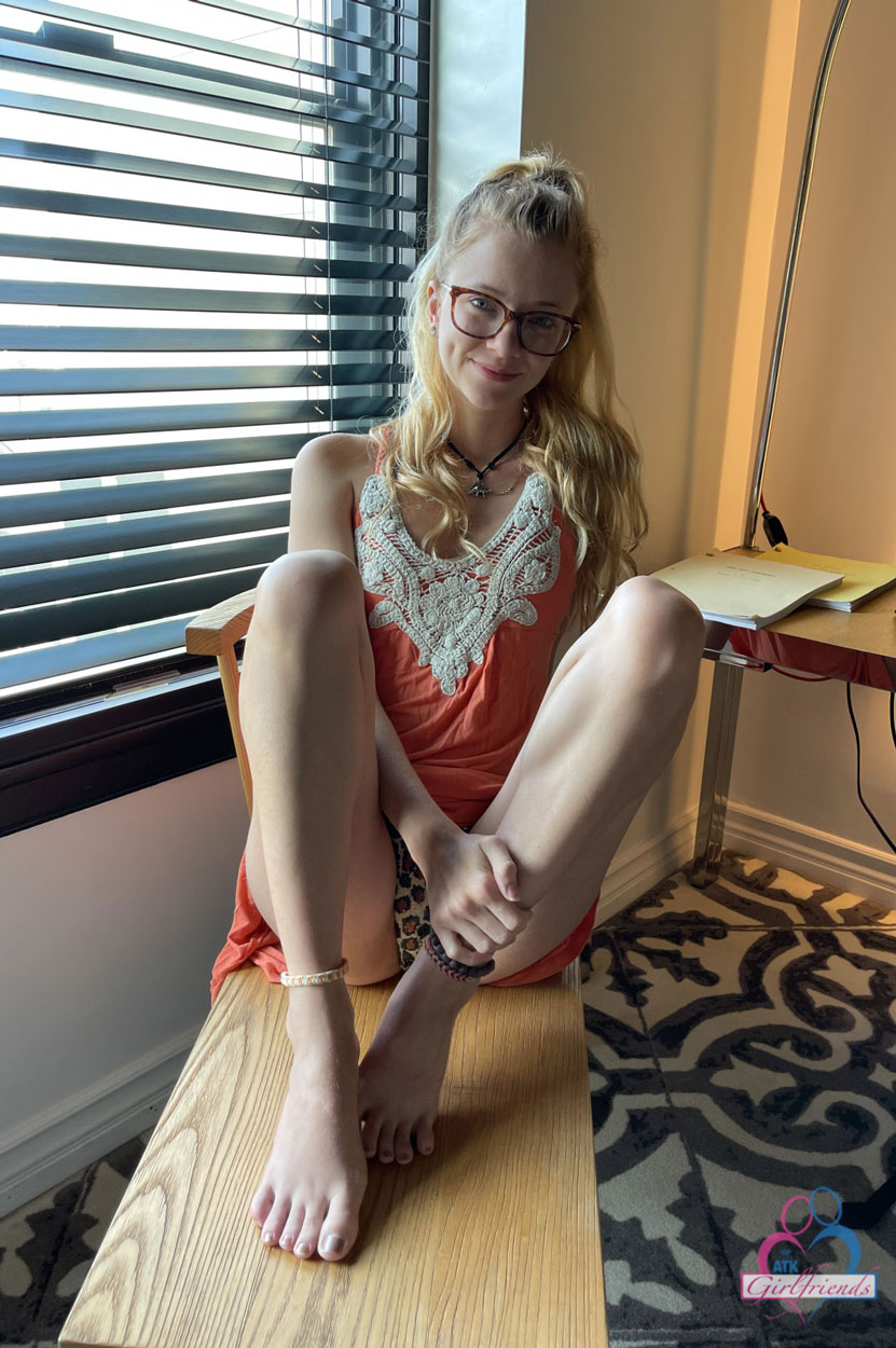 Riley Star in Slim Blonde with Glasses at ATK Girlfriends picture picture